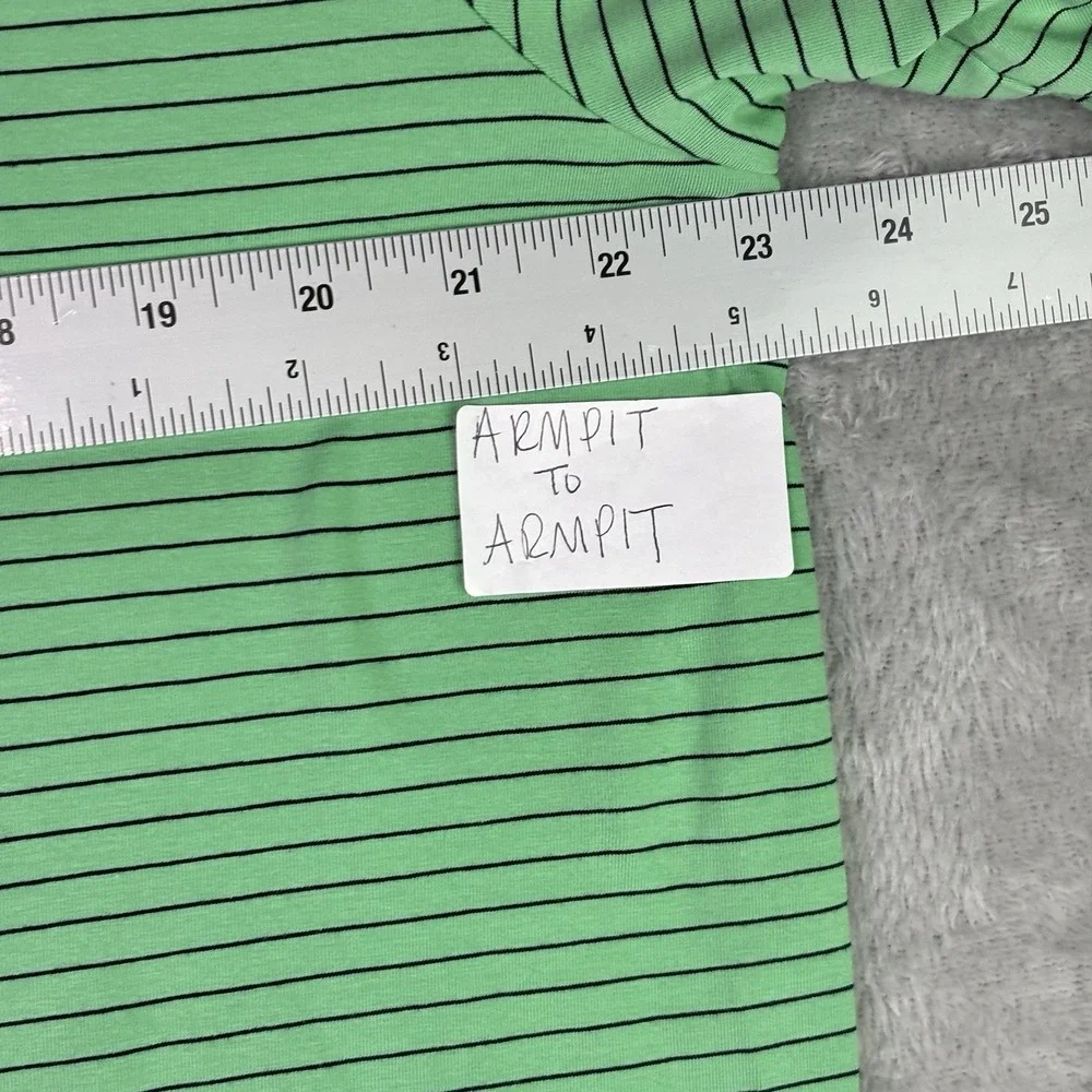 Ralph Lauren Polo Golf Stretch Isle Men XL Short Sleeve Green‎ Stripes Pony Logo